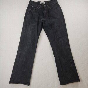 Beyond The Limit Mens Washed Black Straight Leg Denim Jeans W30 L32 RN162914